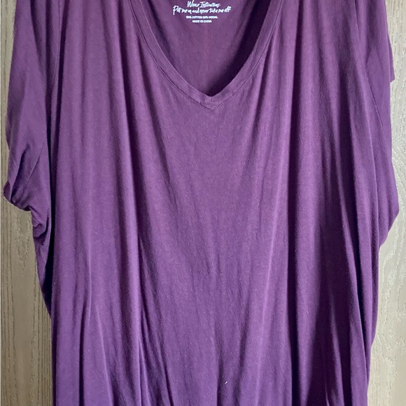 Torrid Purple Oversized Short Sleeve T-Shirt - Picture 1 of 2